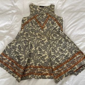 Paisley embroidered dress